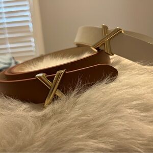 Pair of Express X Buckle Belts